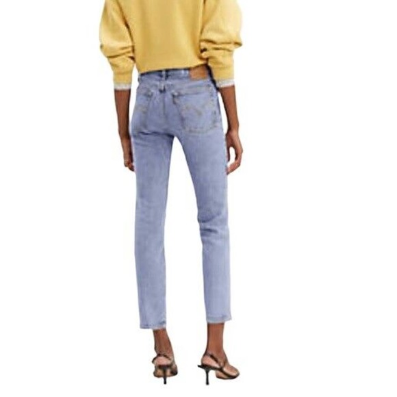 NEW Levi’s High Rise Wedgie Jean Sz 25 Tapered Leg Button Fly Medium Wash Mom - Picture 2 of 12
